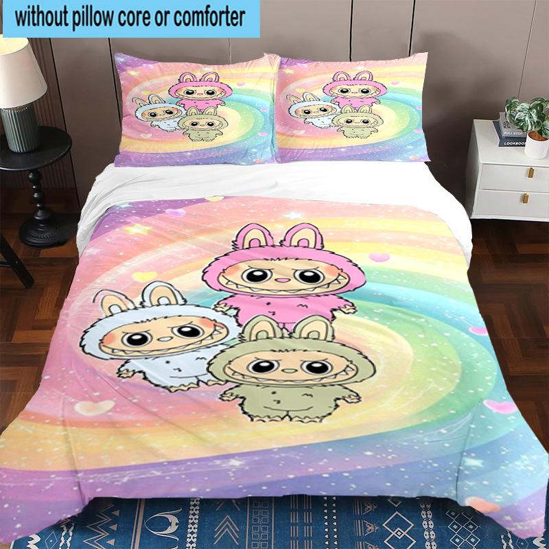 3PCS Bunny Costume Adventure 3pcs Bedding,Including 3PCS Duvet Cover And 2pcs Pillowcases Perfect for Christmas,Ideal for Bedroom, Dormitory