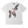 Trendy Brand Men'S T-Shirt American Street Trend Design Butterfly Printing Cotton Short-Sleeved T-Shirt Men And Women