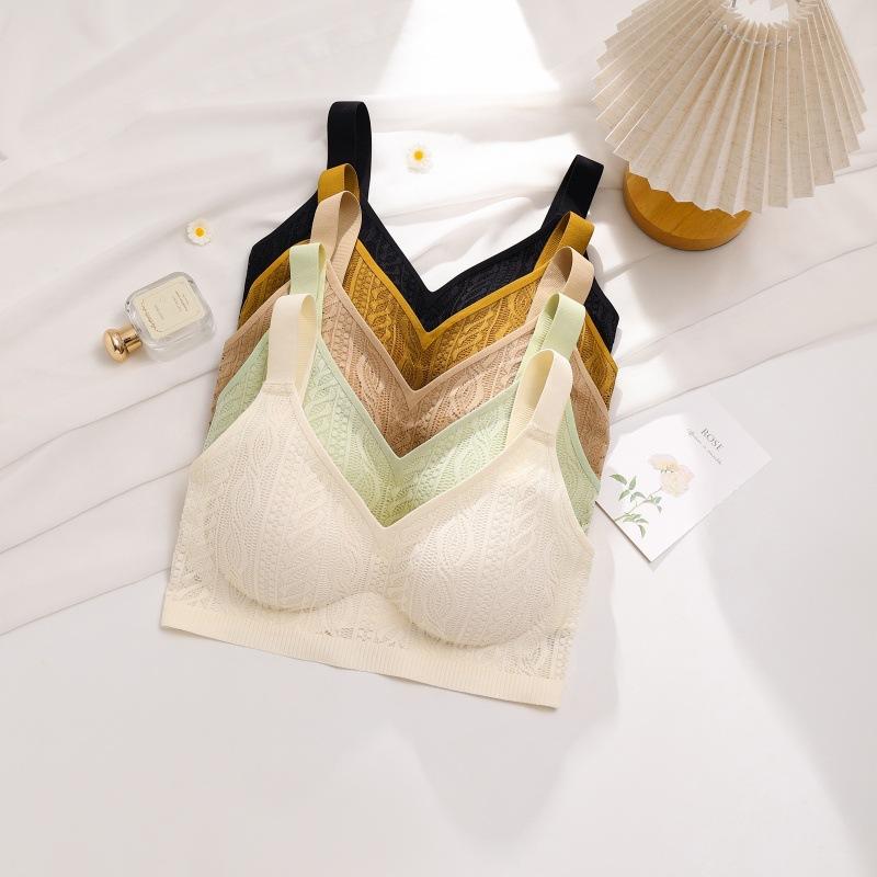 Non Marking Sports Bra for Women Thin Design Anti Sagging Double Breasted No Steel Rims Plus Size Bra