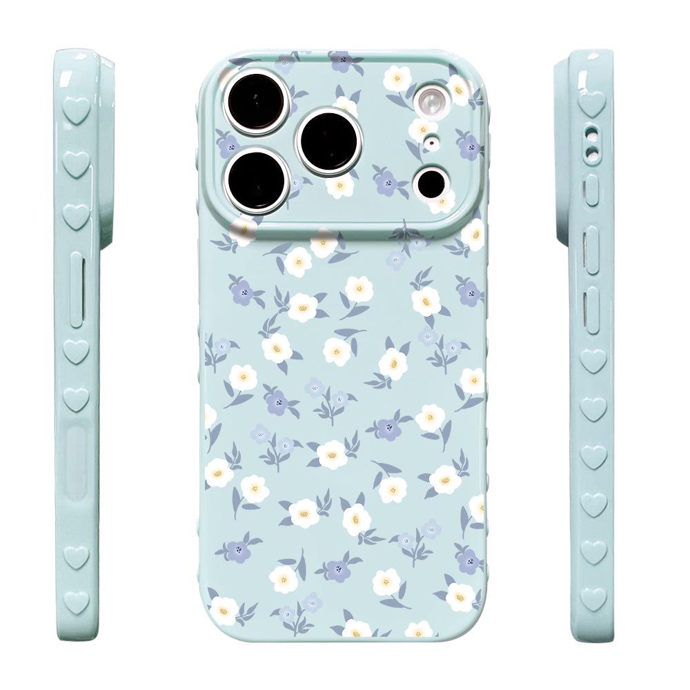 Drop-proof Mixed Floral iPhone 15/16/17/17 Pro Protective Case