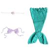 Soft Knitting Baby Sea-maiden Costume Chest Flower Headwear for Capturing Beautiful Moment In Newborns Photography