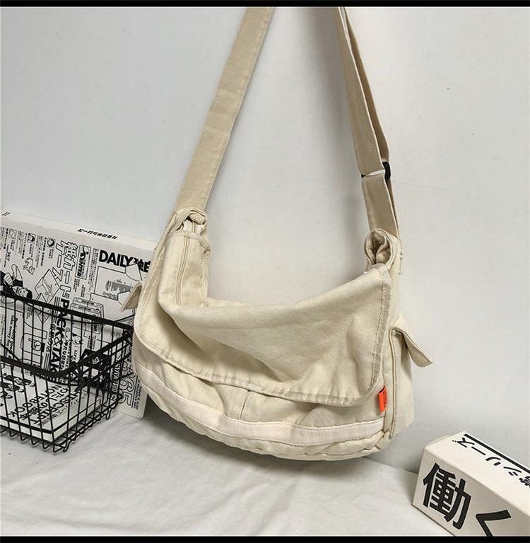 Cott Casual Canvas Big Capacity Shoulder Bag Vintage Canvas Messenger Bag for Men Women Crossbody Bag Satchel Shoulder Bag