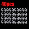 40X Truck Plastic Fasteners Clip Car Curtains Straight Pulley Buckle Rings Rivet Plastic Buckle for Car Curtains Fastener Clip