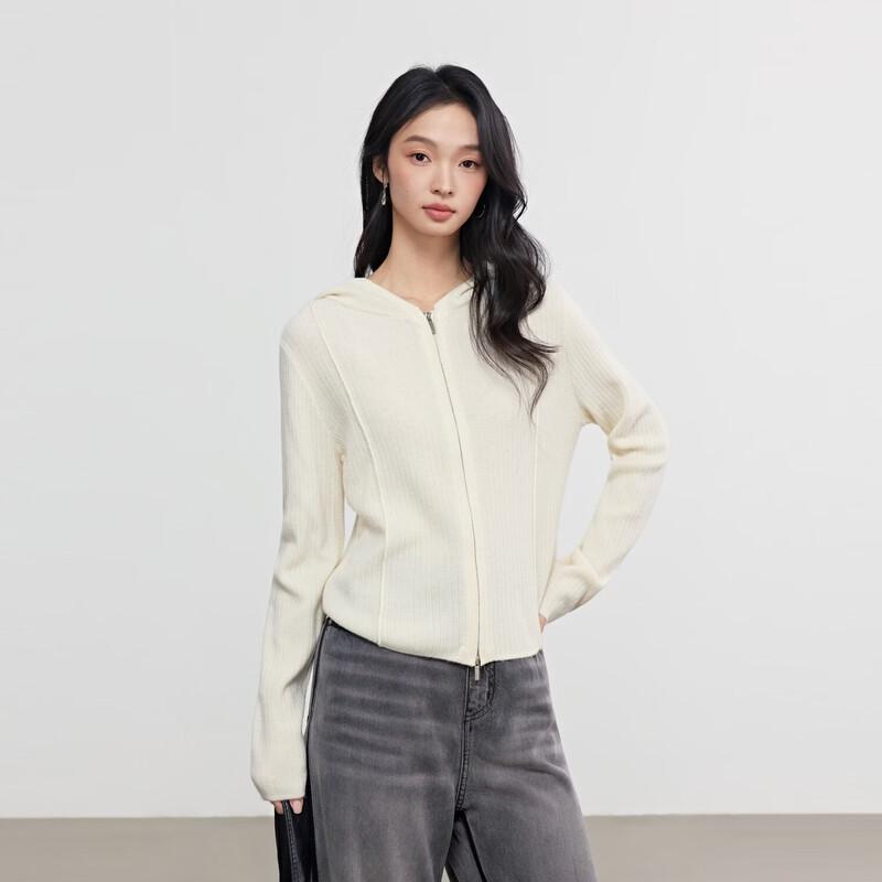 Elva' Island Women's Hooded Slim-Fit Knit Cardigan