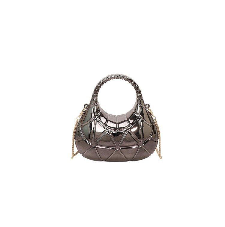

Mini Stylish Acrylic Handbag Designer Crossbody Shoulder Bags Purse for Women Messenger Bag Wedding Party and Daily Use чёрный