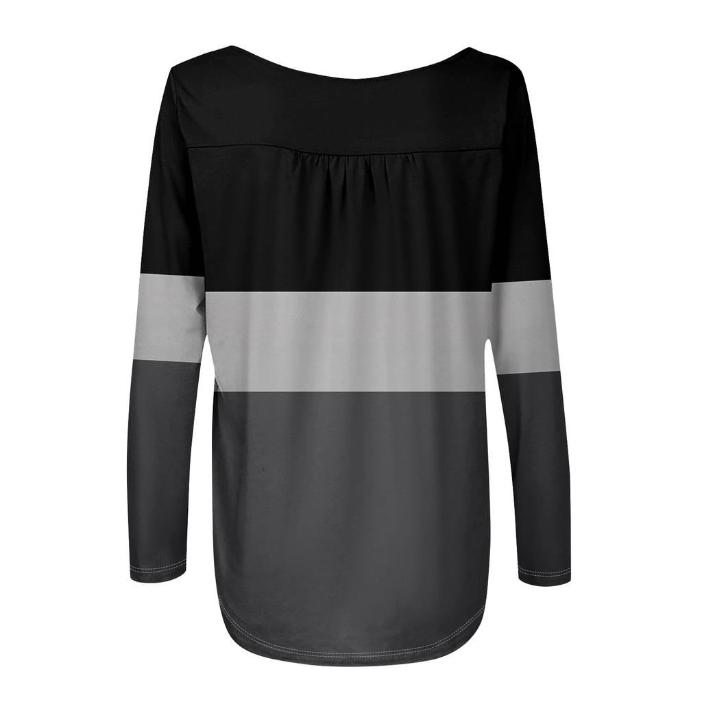 Γυναικεία Μπλούζα Τούνικ Μακρυμάνικη Φαρδιά Μπλούζα Καθημερινή Oversized Μπλούζα Πλισέ Τούνικ Κουμπωτή Καθημερινή Γυναικεία Μπλούζα με Μοτίβο