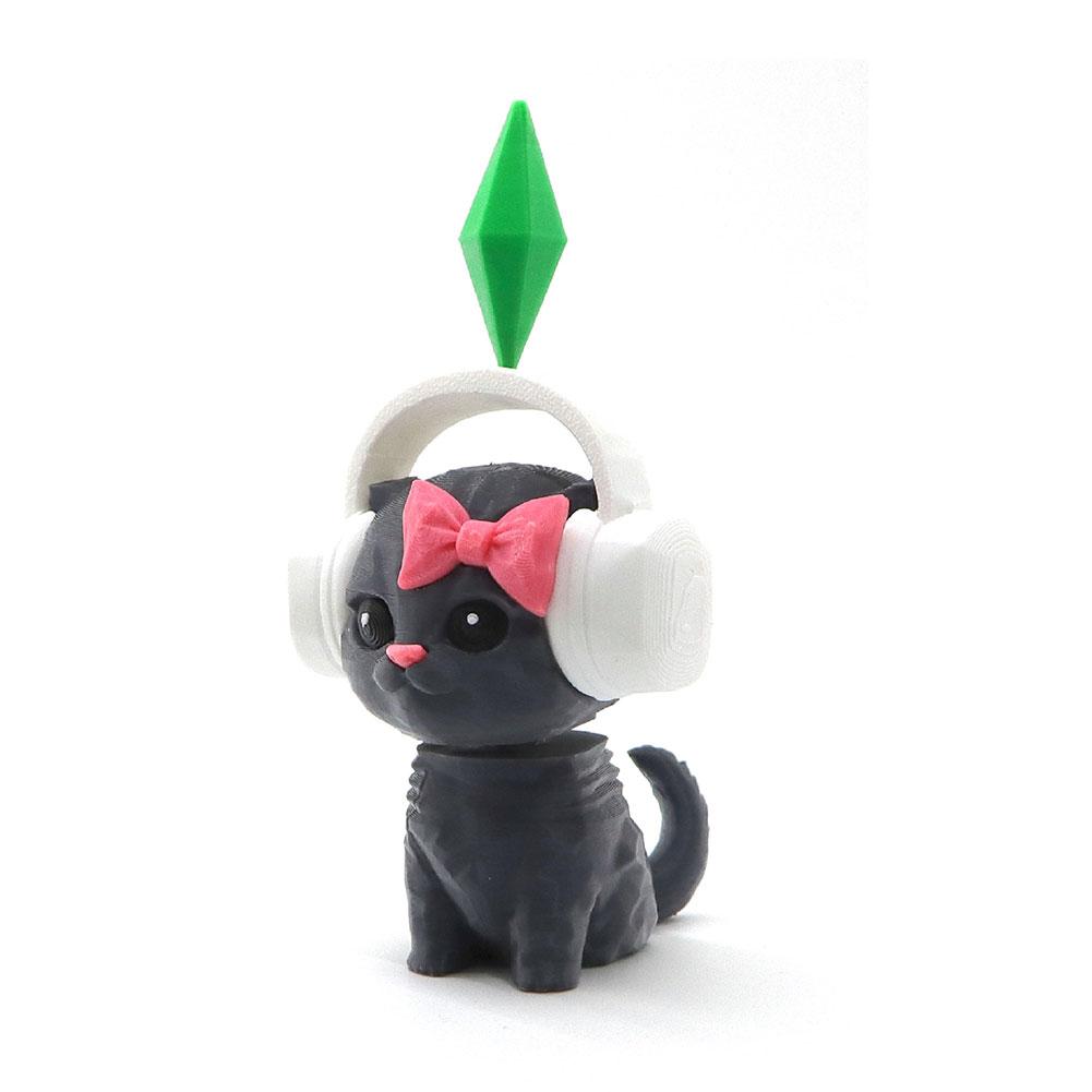 Кот-качалка Украшение Кот Милый 3D-печать Качающаяся голова Кот Питомец Забавное Настольное украшение Домашний Офис Декор