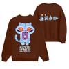 Women's Fashion Casual Print Casual Long Sleeve Round Neck Sweatshirt Top