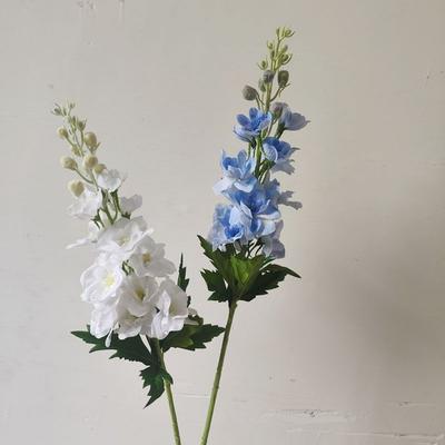 72cm Artificial Delphinium Flower Lifelike Moisturizing Delphinium Stem Real Touch Simulation Flower Family Party