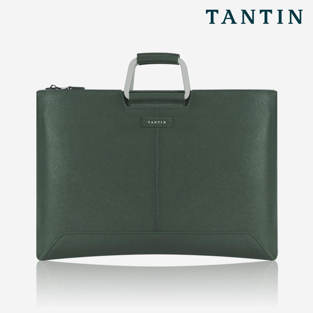 Tantin Taylor Men'S Leather Briefcase T11003 Green / Large