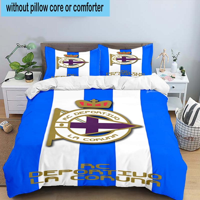 3PCS Deportivo Football Bedding Set,Including 1pc Duvet Cover And 2pcs Pillowcases Perfect for Bedroom, Dormitory, Fan Christmas gift