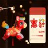 Cartoon Zodiac Horse Lantern PVC Blessing Lantern Kid's Lantern Toy  Celebration Event