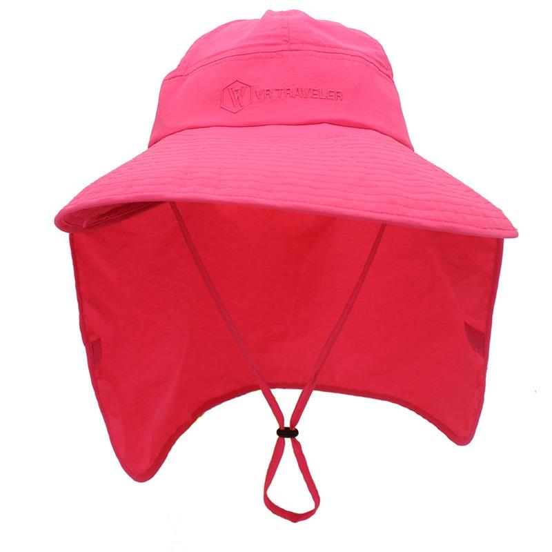 Summer Adult Men's and Women's Outdoor Sun Protection Caps Shawl Caps UV Protection Sun Hat 50 + Fishing Hat Bucket Hat