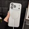  For Magsafe Magnetic Charging Case For iPhone Air 17 16 15 14 13 12 11 Pro Max Plus Glass Lens Protection Frosted Cover