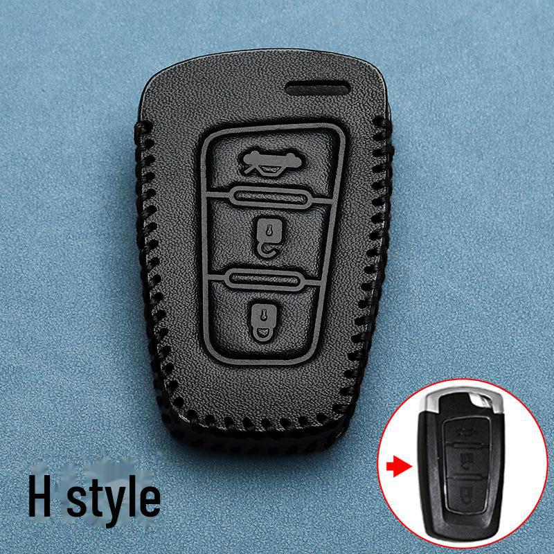 Dongfeng Lingzhi M5 Key Cover: Genuine Leather for Jingyi X3, X5, X6, S50, F600, SX6, and Fengxing T5