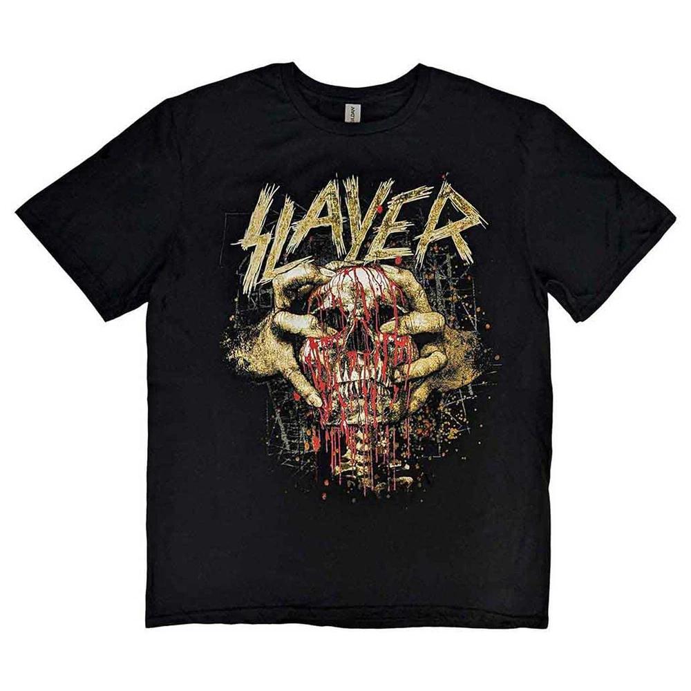 Футболка с логотипом Slayer Skull Clench Band XL