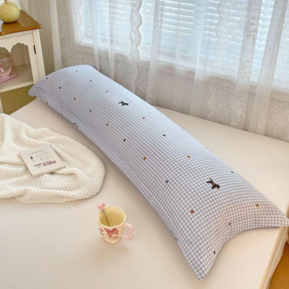 Skin-friendly Pillow Cover Rectangular Pillowslip Large Size Long Pillow Case Bedroom