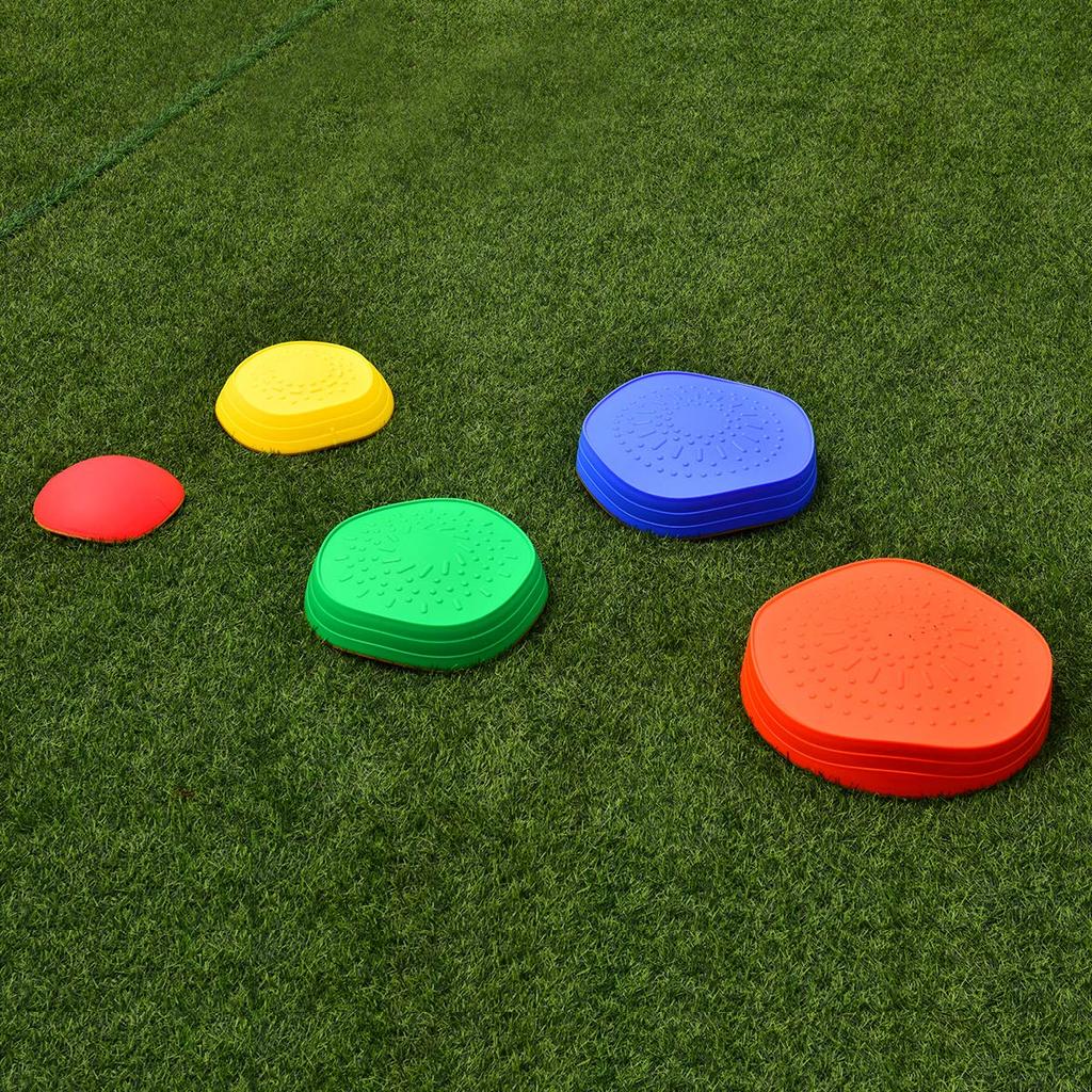 GYMAX Balance Stones, Balance Beam, Indoor/Outdoor Toy for Children, Balance Practice, Educational Toy, Parent-Child Game, Color Perception, Motor Ski