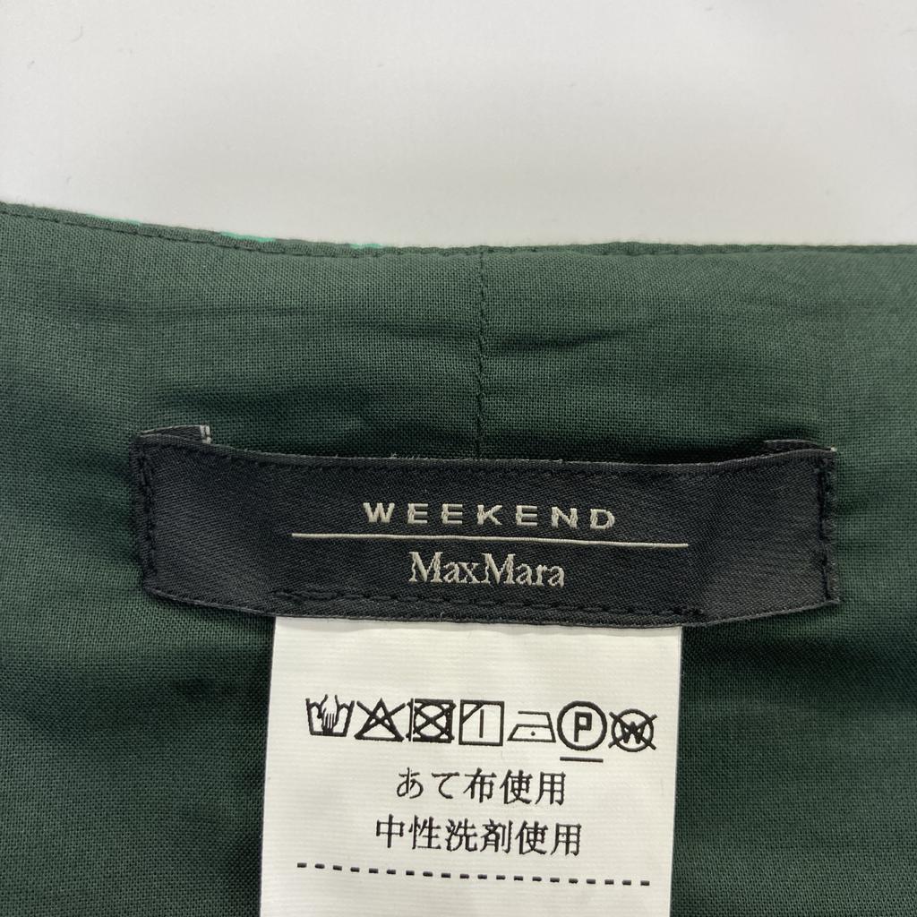 Max MaraWEEKEND Green 522620996 All-over Pattern Flare Dress Dress 40 greenUsed