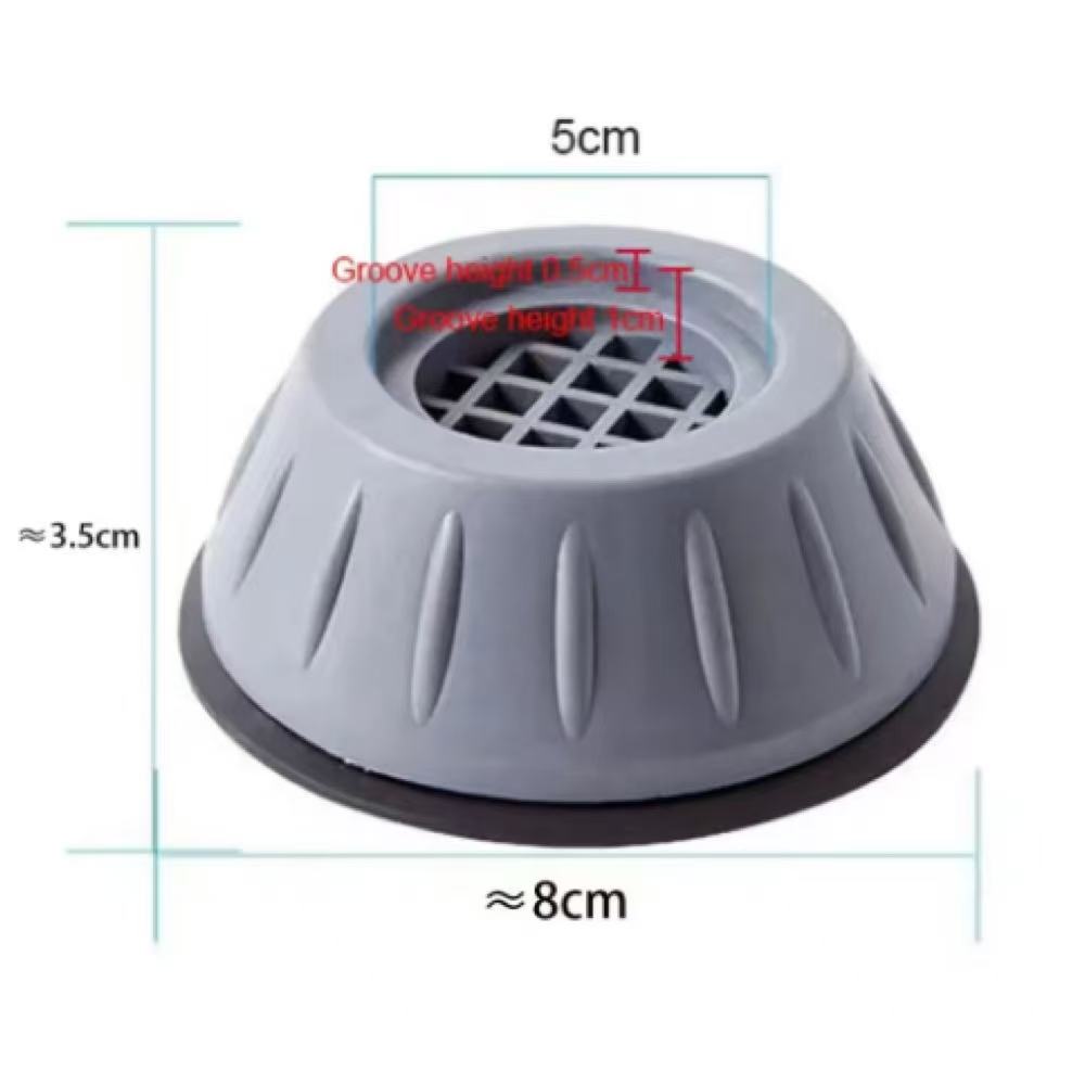4Pack of Shockproof Washing Machine Pads - Anti-slip, Shock-absorbing and Noise-reducing Pads for Washing Machine and Dryer Sup