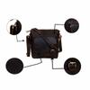 Handmade Unisex Buffalo Leather Crossbody Bag Handbag Brown