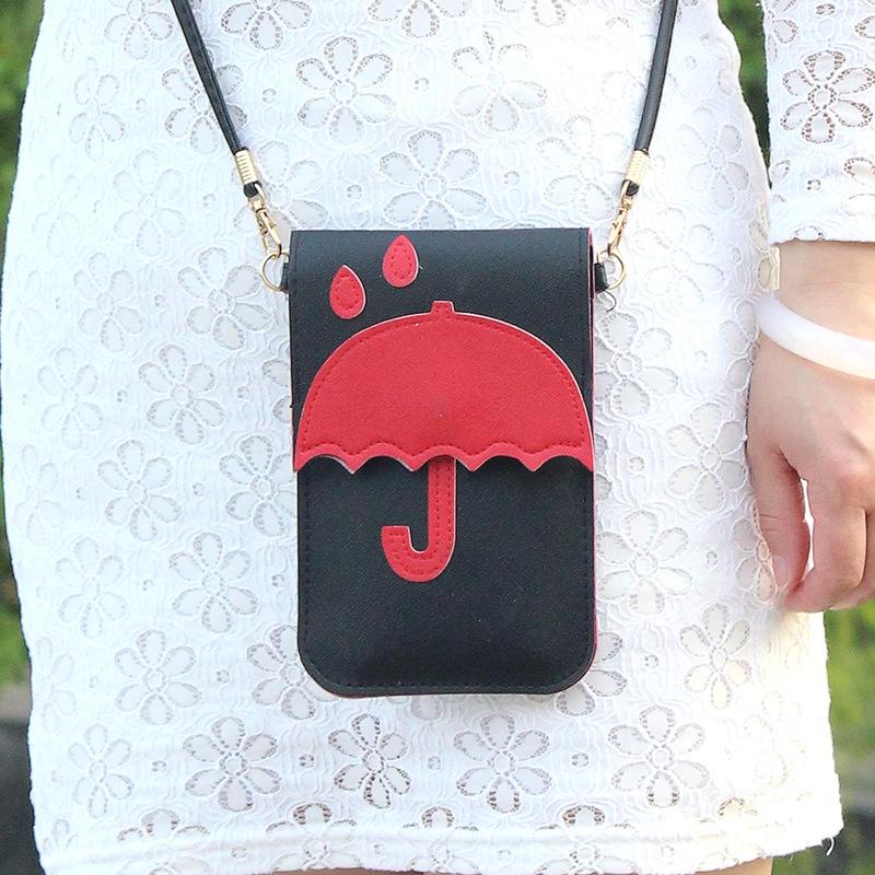 Elegante Damen Handy Geldbörse mit Tasche und zeitlosem Schultertaschen-Design