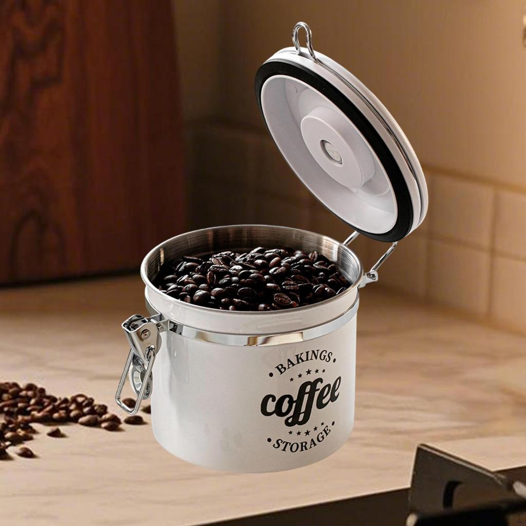 Coffee Beans Airtight Container Coffe Rage Jar Easy To Use Organizer Multifunctional