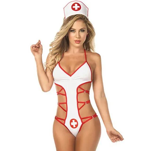 Sexy Lingerie Hot Erotic Role Play Uniform Babydoll Nurse Maid Dress Sexy Schoolgirl Cosplay Dress Sex Exotic Underwear Sets