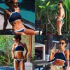 Elegant Summer Women Casual Swimsuit Push Up Beachwear Bikini With High Padded Waist
