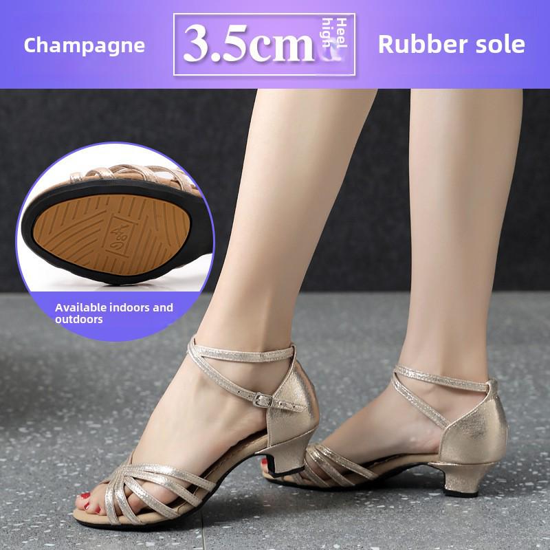 Dámské boty s měkkou podrážkou na latinskoamerické a čtvercové tance pro společenské tancování