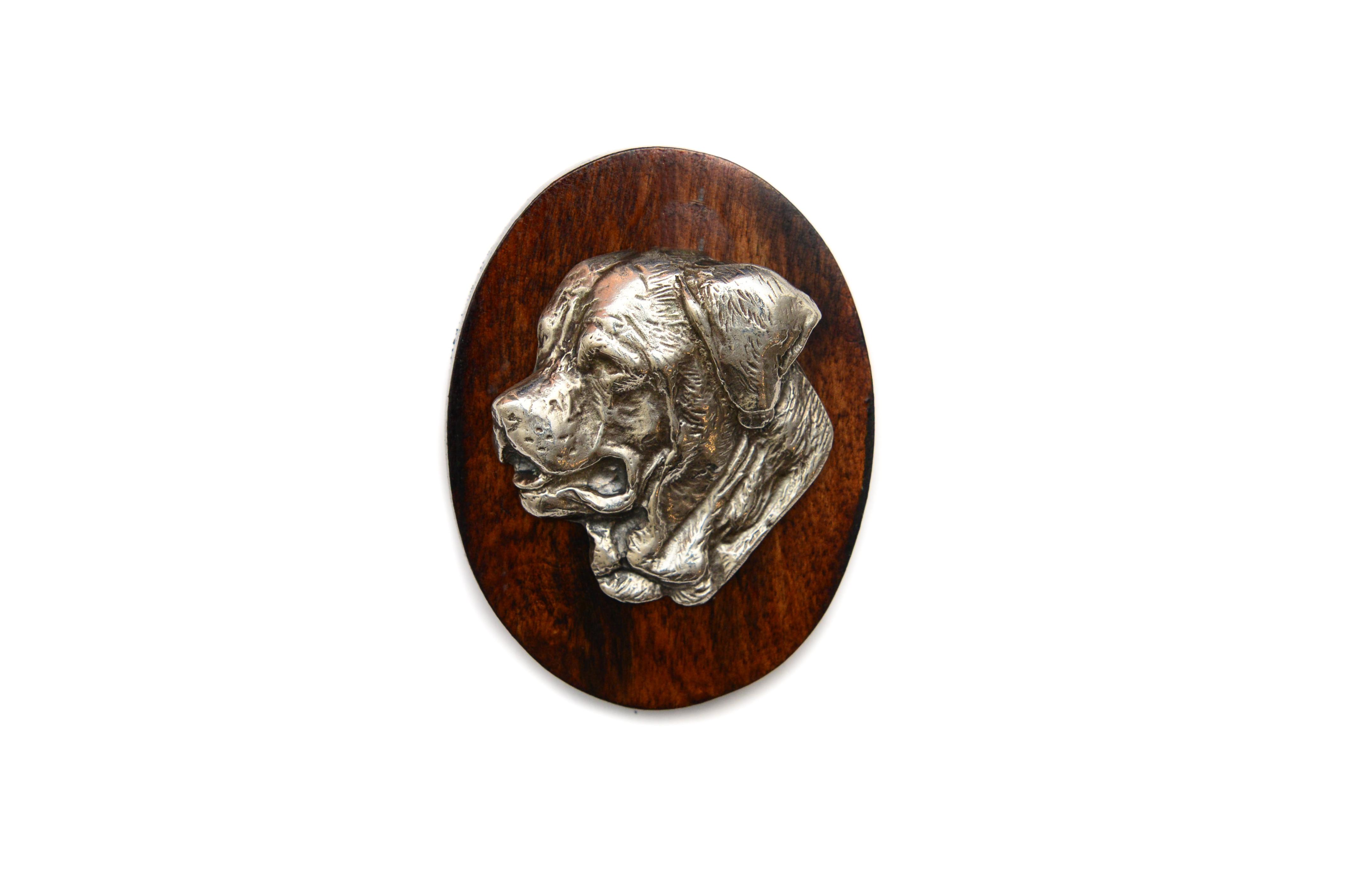 

Tosa Inu, Tosa-Ken, Japanese Mastiff - Dog show brooch, starter number clip, dog pin by Art-Dog коричневий