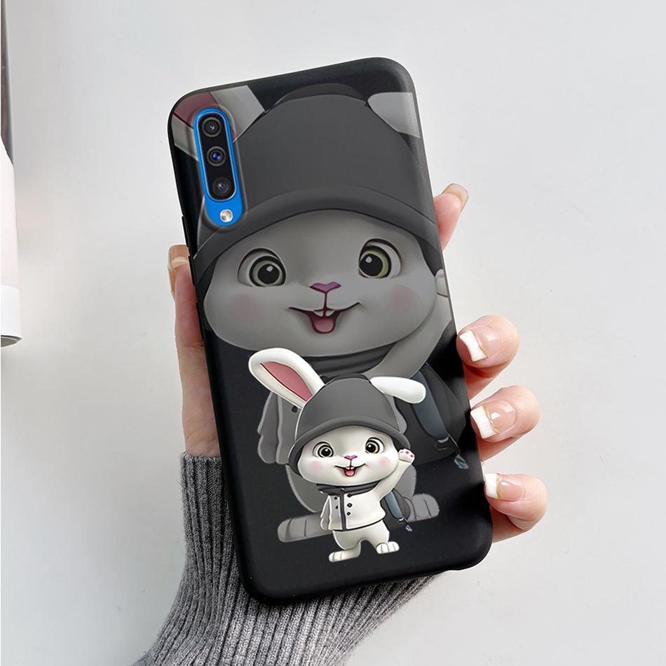 For Samsung A50 A50S A30S Case Cartoon Soft Liquid Silicone Full Protection Phone Back Cover For Galaxy A 50 50S 30S Funda Shell
