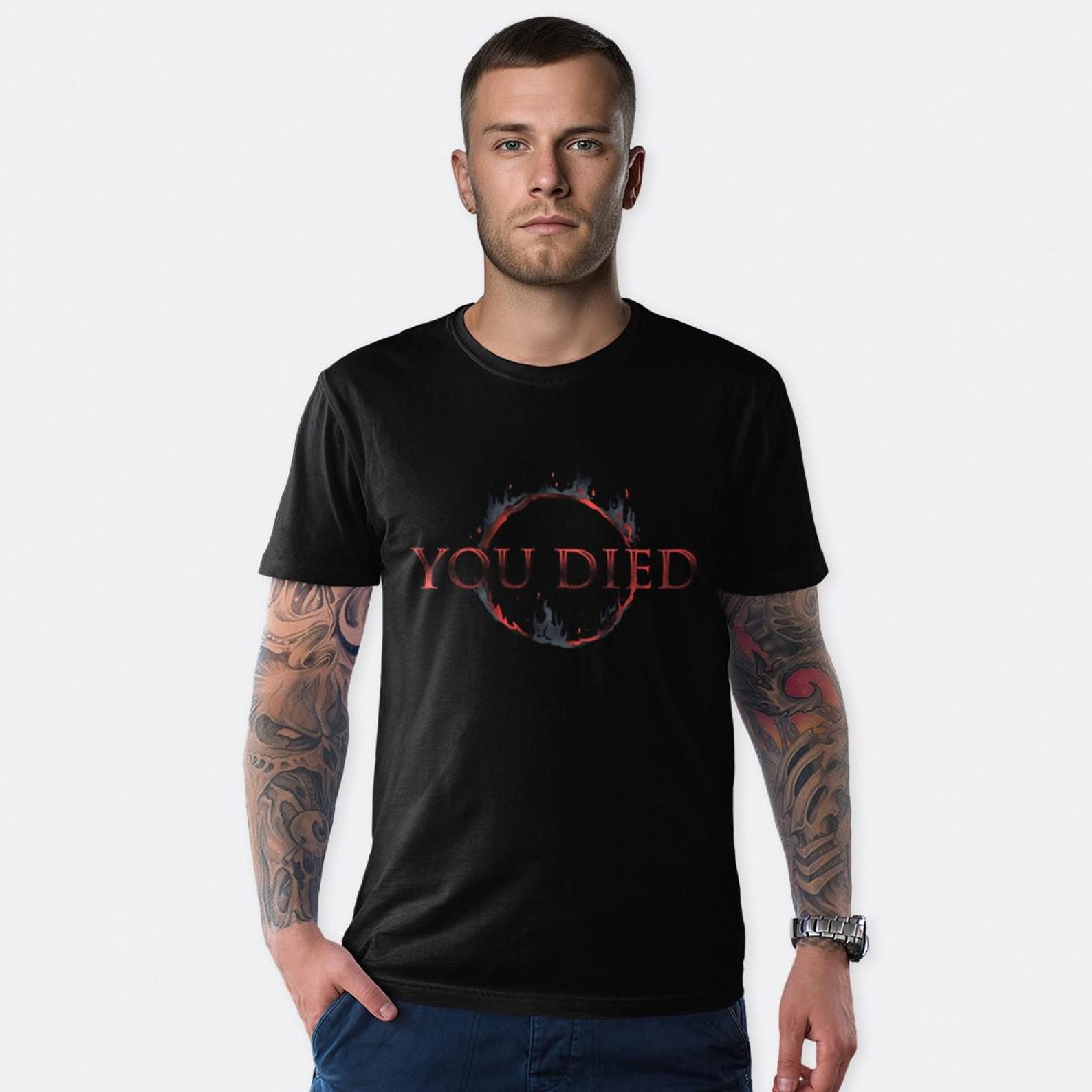 Dark Souls You Died T-Shirt, Men s Women s Sizes (DRK-606589) 3XL