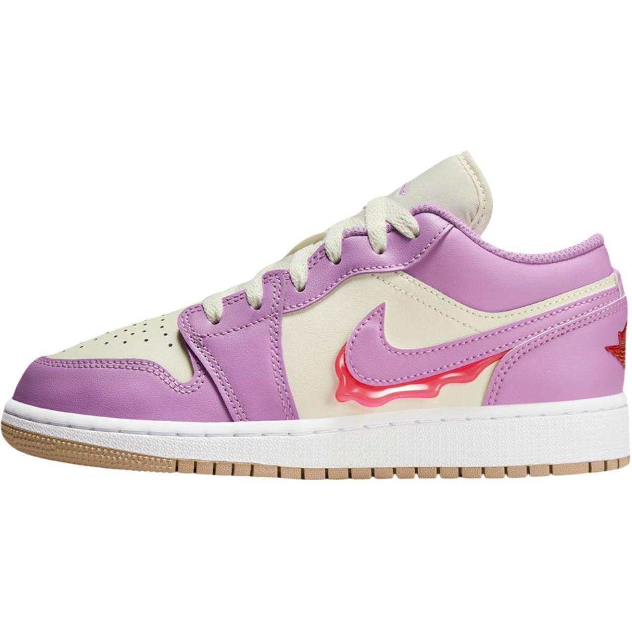 (GS) Air Jordan 1 Low SE Lush Fuchsia Pale Ivory Kids HJ5961-500 EU 37.5