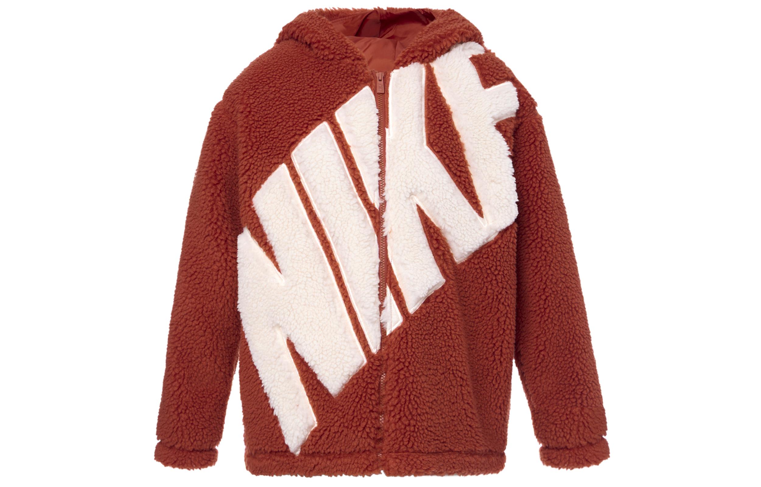 Nike Sportswear FW23 Velvet feel Coat Women s Red FB8696-832