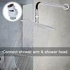 Shower Head Swivel Adapter Balls Joint Brass Adjustable Showerhead Connector Replacement Shower Arm Extension Hardware
