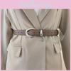 Style Womens Minimalist Waist Belt Metal Pin Buckle Dress Suit Shapewear Belt