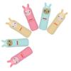 6 Pcs Lip Balm Tube Kit Empty Cartoon Animal Shape Makeup Tools for DIY Homemade Lipstick