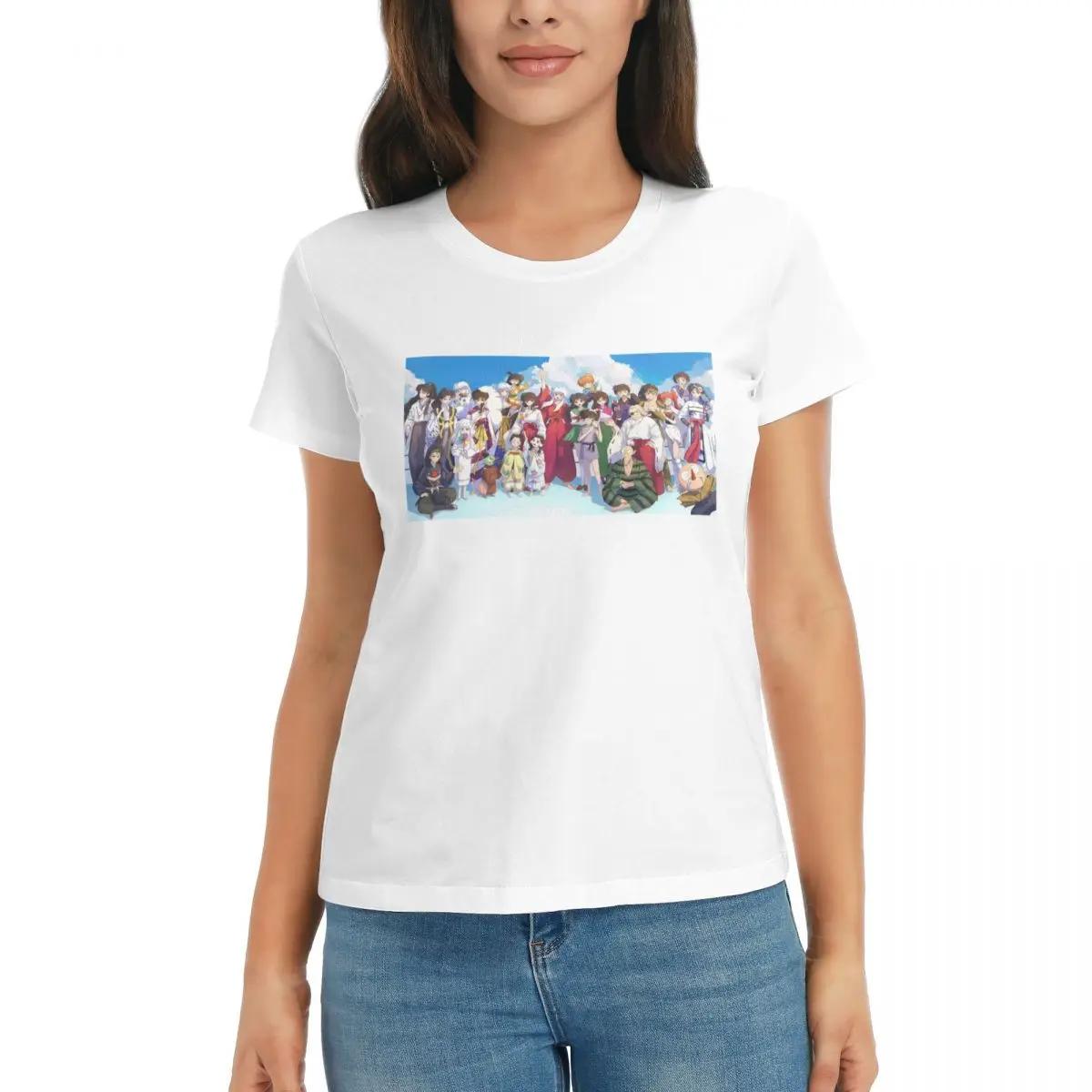 

Women TShirt Inuyasha Anime Summer Short Sleeve Tees Round Neck Cotton T Shirts Clothes Tops Streetwear S