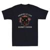 Kinderlose Katzenfrau Gegen Faschismus Lustiges Katzen-Meme Feministische Quote Vintage T-Shirt