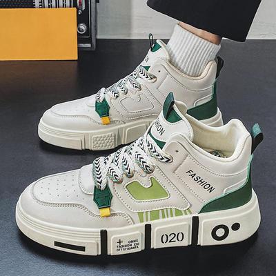 2025 New Men's Shoes High-top Winter Ins Tide Leisure Sports Basketball Board Shoes Air Force Aj No. 1 Student Tide Shoes
