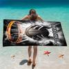 Custom Basketball Beach Towel Personalized Name Dunk Sports Microfiber Bath Towels Soft Quick Dry Swimming Pool Lounger Gift