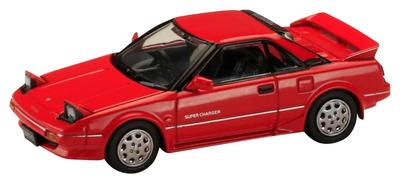 HJ64 Toyota MR2 SUPER CHARGER 1986 Super Red II Fertigprodukt 1/64 1600G-LIMITED