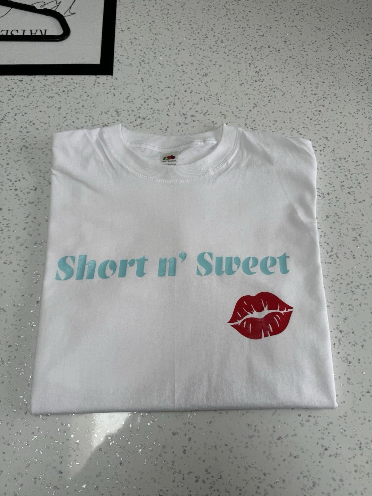 Sabrina Carpenter Short N Sweet Tour T shirt - unisex oversized XL