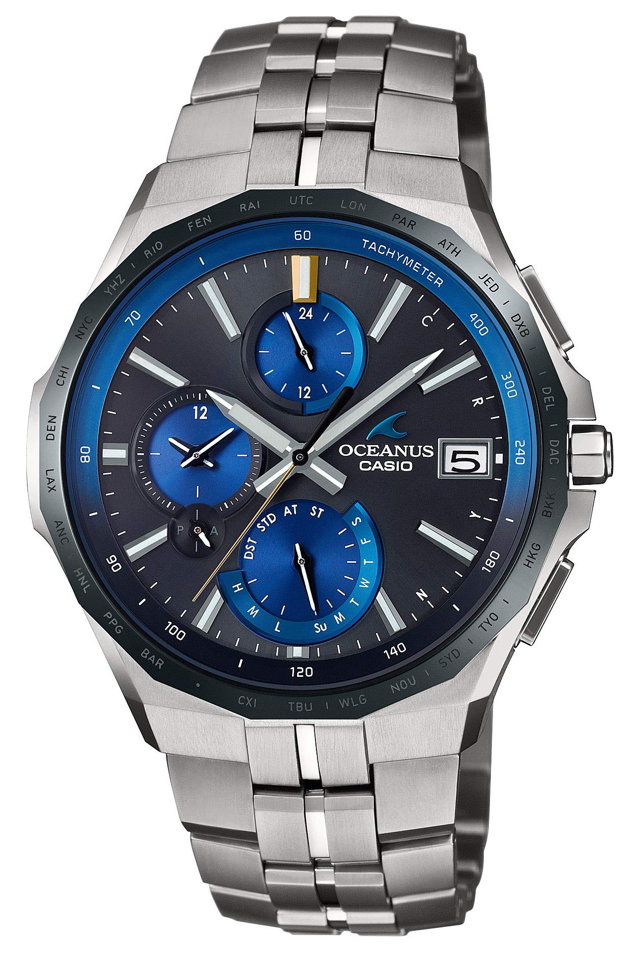 

Годинник Oceanus Manta Bluetooth із сонячною радіостанцією Silver [Casio] [] OCW-S5000E-1AJF Чоловічі