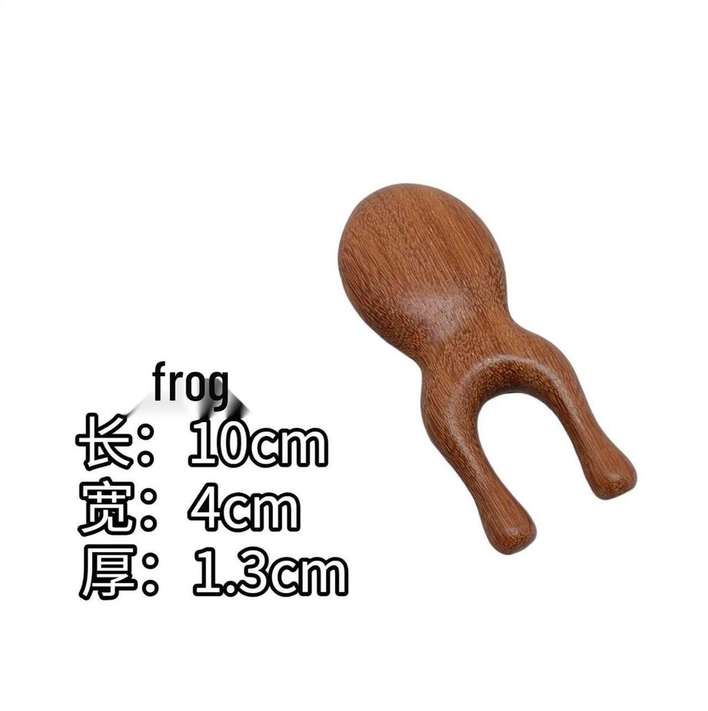 Solid Wood Abdominal Massage Brush for Belly and Meridian Relief
