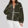 Women's Fashionable And Comfortable Regular  Thick Collar Coat Top Plush Warm Coat