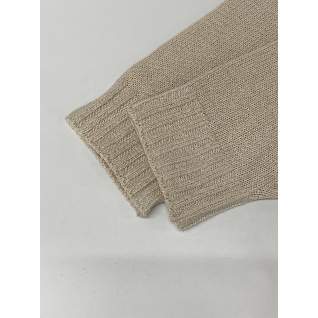 HYSTERIC GLAMOUR 02233NS06 TEDDY Cotton Jacquard Sweater tops S IvoryUsed