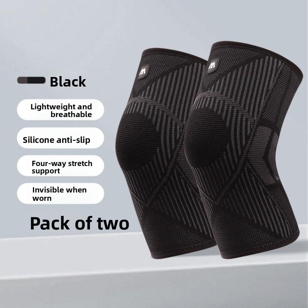 1pair Anti-collision Knee Pad Breathable Knee Sleeve Sports Gear Knee Supports Brace Hiking Cycling