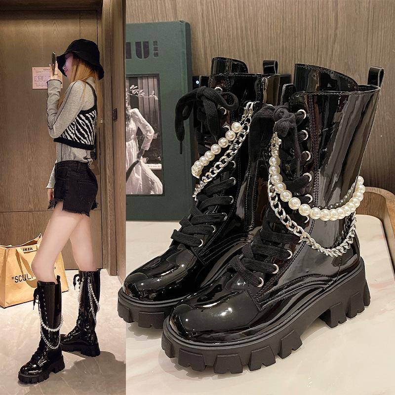 Mujeres de viento marca Rosa botas de nieve mujer de moda de otoño invierno  tendencias botas botines comprar a buen precio — entrega gratuita, reseñas  reales con fotos — Joom